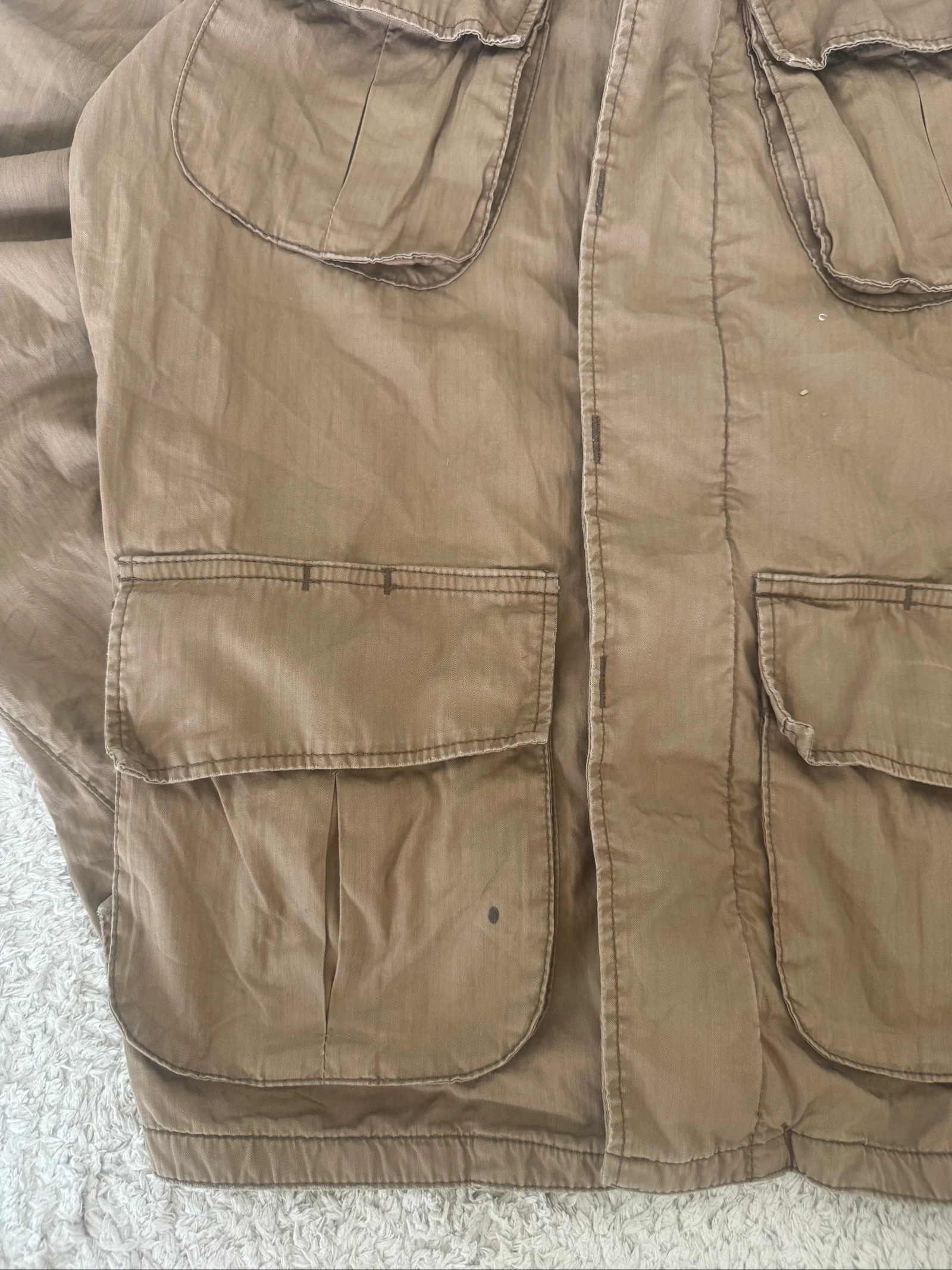 G-Star RAW Officer Delta Military Field Jacket Brown Utility Cotton Vintage L – photo 14
